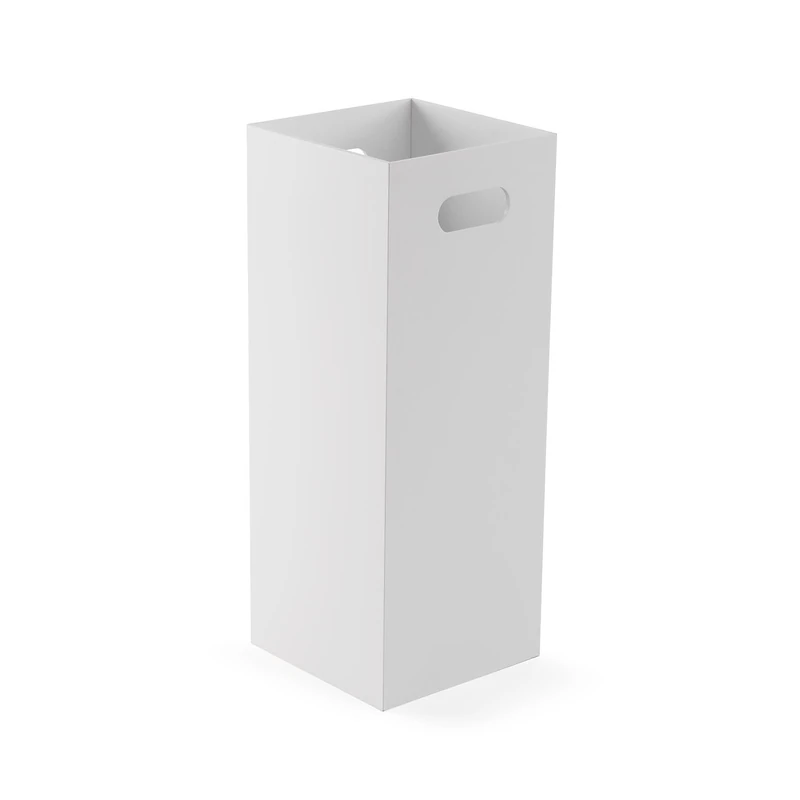 Versa Basic White Umbrella Stand, Minimalist Style, 53x21x21 cm, MDF Wood, White