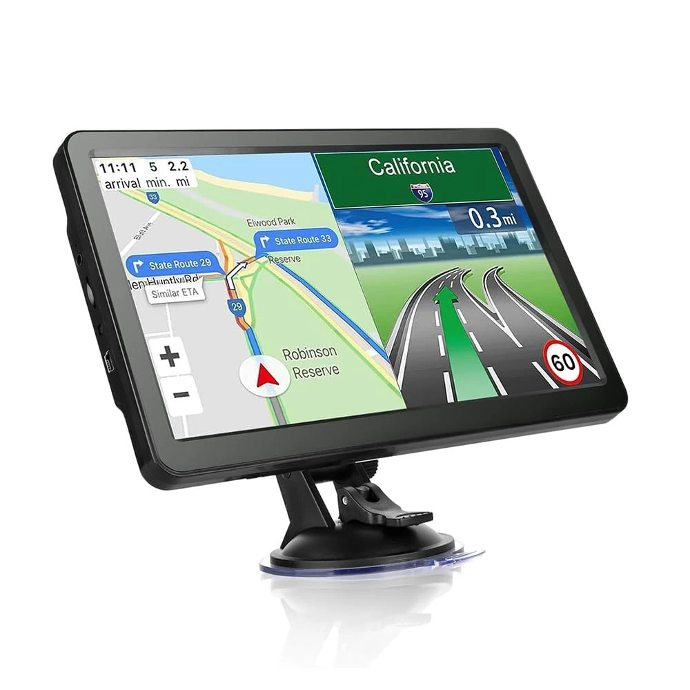 Truck Sat Nav for Car UK Europe Maps 2025, 7 Inch, satnav for Cars Support Postcode Search, Speed Camera Alert, Voice Guidance, POI, Designed for Truck, Lorry, Coach, Bus and Large Vehicles)