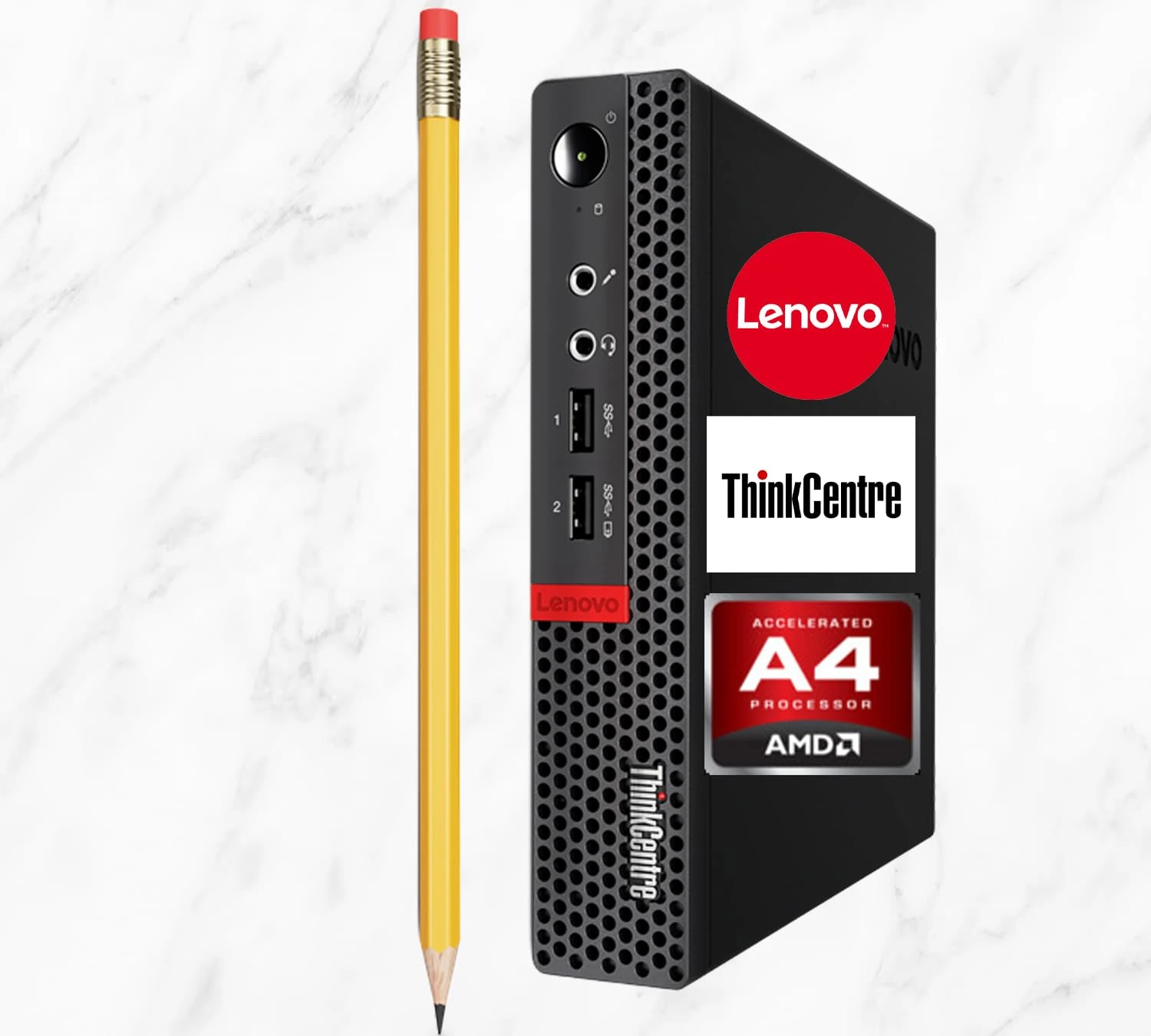 Lenovo ThinkCentre M625q Ultra-Compact Mini PC | AMD A4-9120e, Dual-Core Processor | 16GB DDR4 RAM, 1TB SSD | Windows 11 Pro | Gigabit Ethernet (RJ-45) | Dual DP Outputs | AMD Radeon R3 Graphics