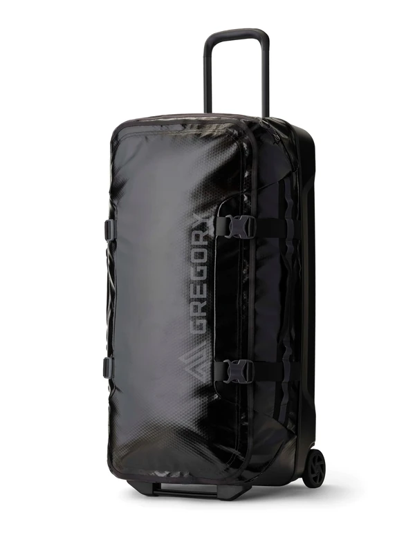 Gregory Divide Rollers - Alpaca Wheeled Duffel 100 - Wheeled Duffel, 81 cm, 100 L, 3.96 KG, Weatherproof, Smooth-Rolling Wheels, Smart Interior Organisation, Black (Obsidian Black)