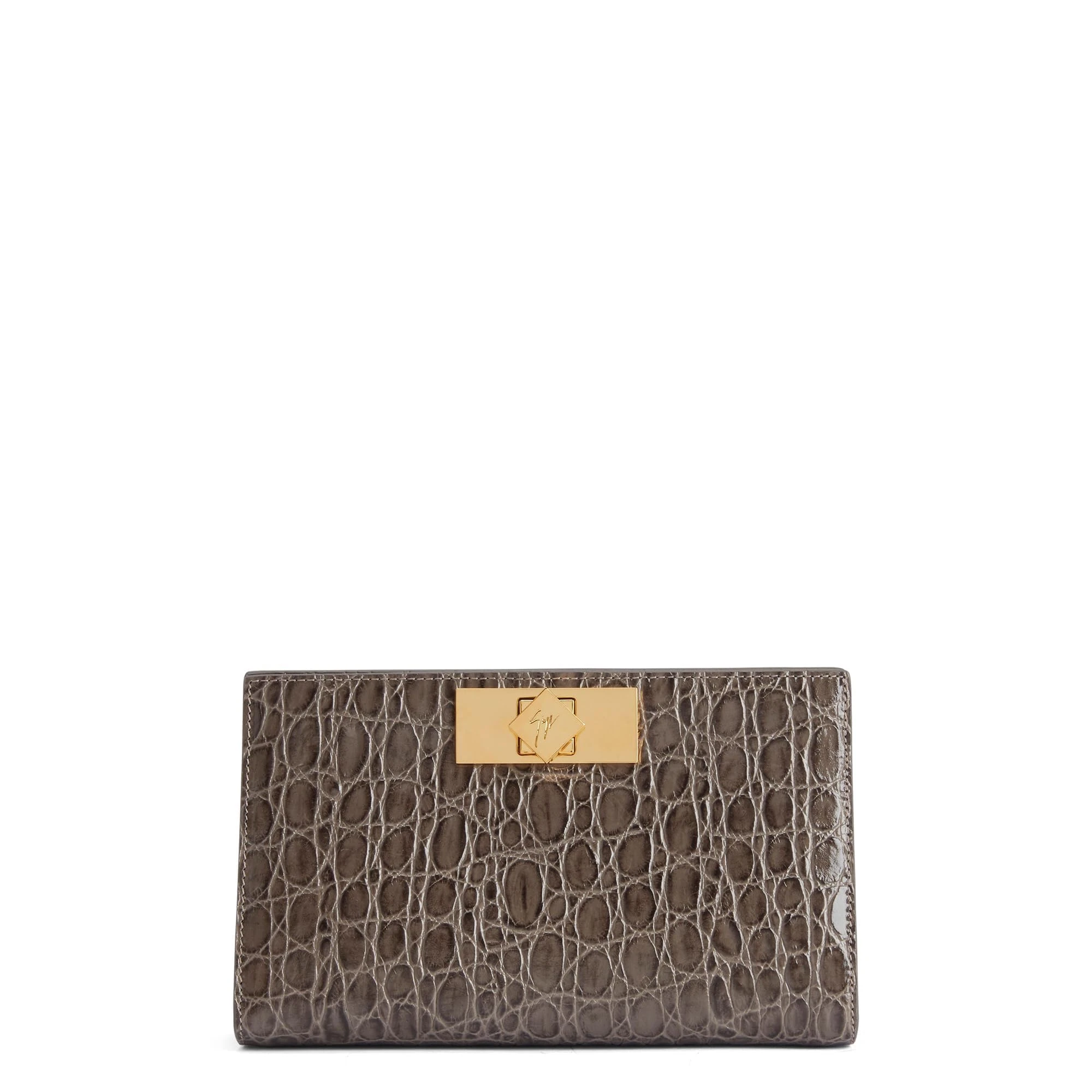 Giuseppe Zanotti, Annhita, Gray, Leather, One Size