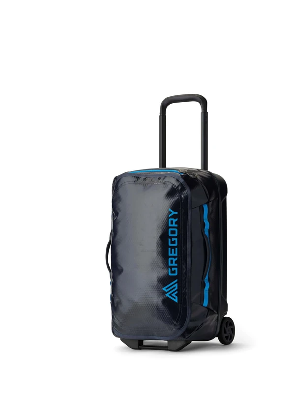 Gregory Divide Rollers - Alpaca Wheeled Duffel 40 - Wheeled Duffel, 55 cm, 40 L, 2.6 KG, Cabin suitcase 55x35x25 cm, Weatherproof, Smooth-rolling wheels, Smart interior organisation, Blue (Slate Blue)