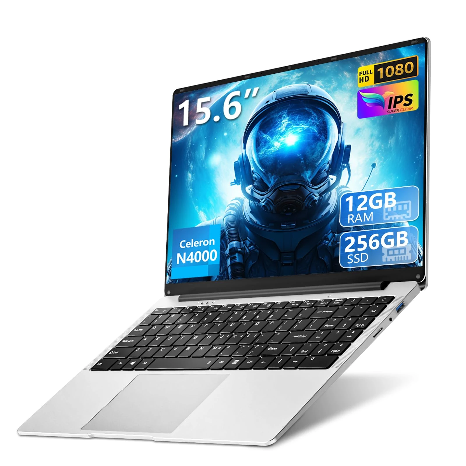 15.6 inch gaming laptop,N4000 Processor,12GB RAM 256GB SSD,Notebook Computers Laptops 1920x1080 Display,WiF5,Mini HDMI, win 11 pro,Laptops for Students,Business Work,gaming laptop cheap,lap top