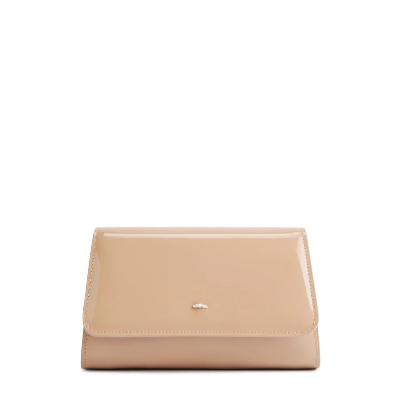 Giuseppe Zanotti Cleopatra Mini Beige Patent Leather Handbag - Image 1