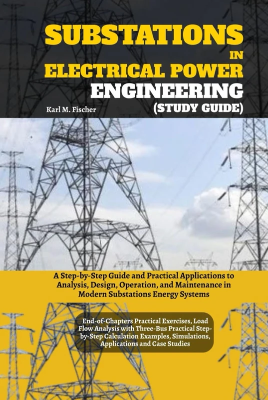 Substations in Electrical Power Engineering (Study Guide): A Step-by-Step Guide and Practical Applications to Analysis, Design, Operation, and Maintenance in Modern Substations Energy Systems