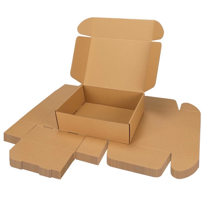 PHAREGE 13x10x4 Inch Shipping Boxes 15 Pack Brown, Tab Lock Tuck Top Mailer Boxes for Packaging Small Business, Cardboard Gift Boxes for Wrapping Mailing Present