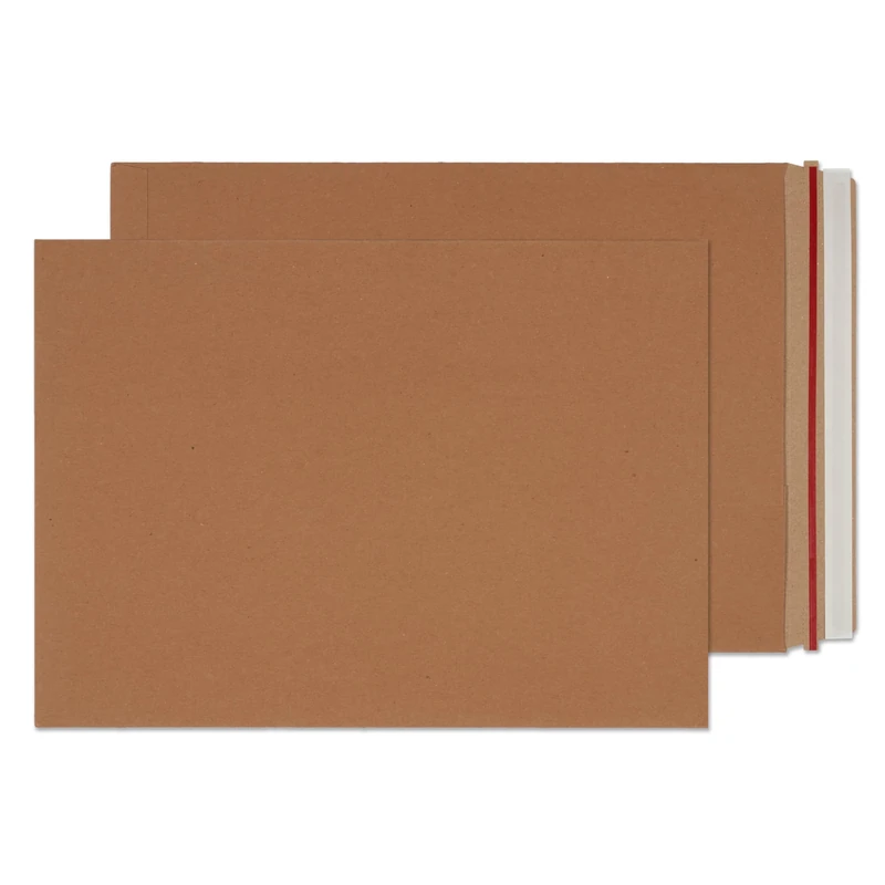 Blake VITA - Kraft Board Envelopes C3 (45 x 32.4cm) - Pack of 100 - Heavy Duty 350GSM - Sustainable 100% Recyclable Packaging - Anti-Bend with Rip Strip - Peel and Seal Hardback Envelope (MA17-RS)