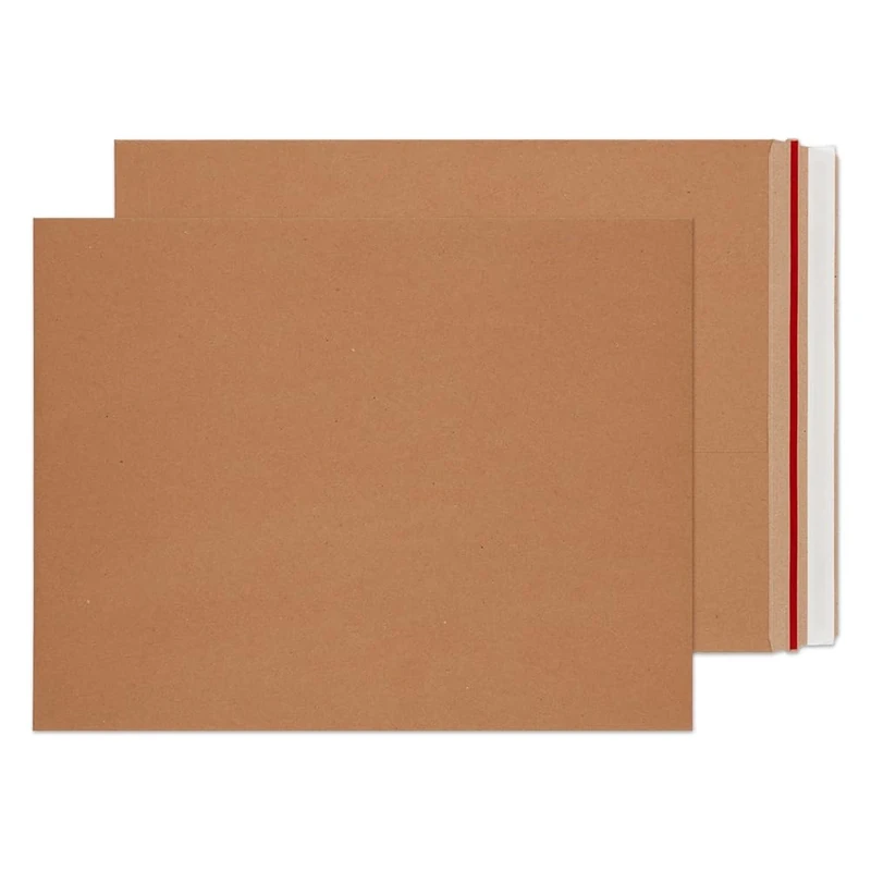 Blake VITA - Kraft Board Envelopes 44.9 x 34.9cm - Pack of 100 - Heavy Duty 350GSM - Sustainable 100% Recyclable Packaging - Anti-Bend with Rip Strip - Peel and Seal Hardback Envelope (MA26-RS)