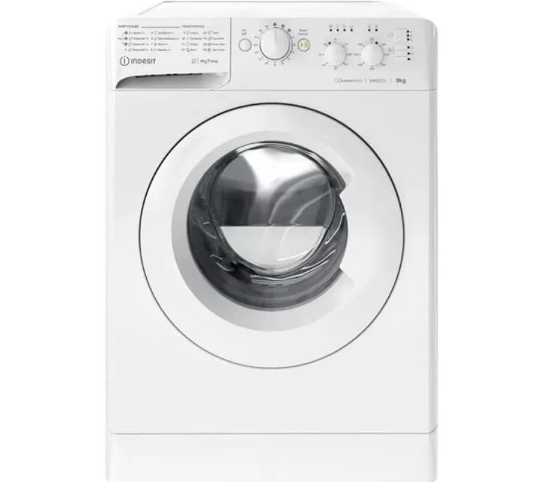 Indesit MTWC 91495 W UK N 9kg 1400 Spin Washing Machine – White, Freestanding, Energy Efficient, Fast Wash, Delay Timer, Variable Spin & Temperature, Ideal for Medium Households