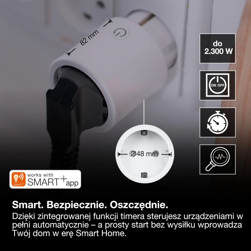 OSRAM SMART+ Wifi Socket EU 10A 2300W IP20