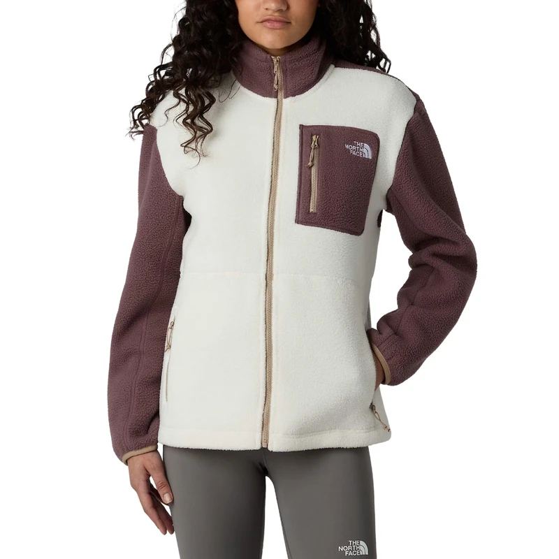 The North Face Women's Yumiori Full Zip Jacket, White Dune/Tawny Quartz, XS