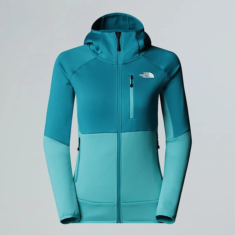 The North Face Women's Meteora Fz Fleece Jacket, Galactic Blue-Deep Teal, M