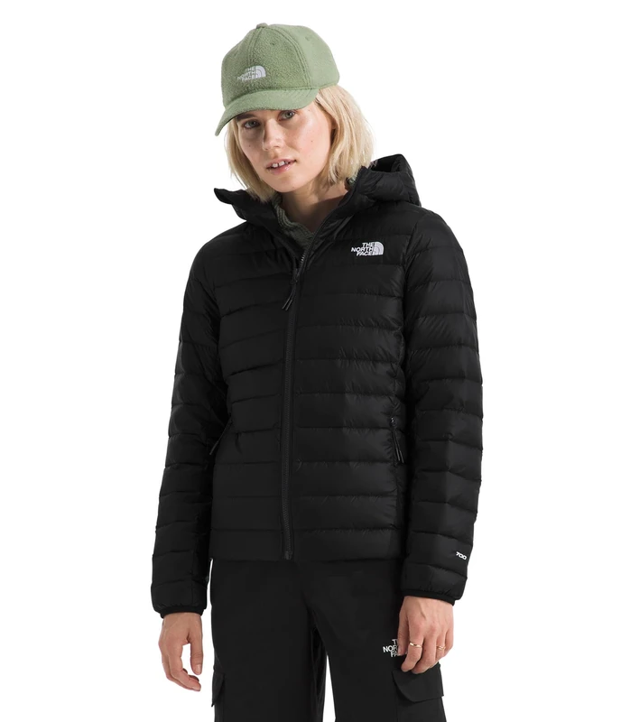 The North Face Women's Classic Down Hooded Jacket, Smokey Brown, XS