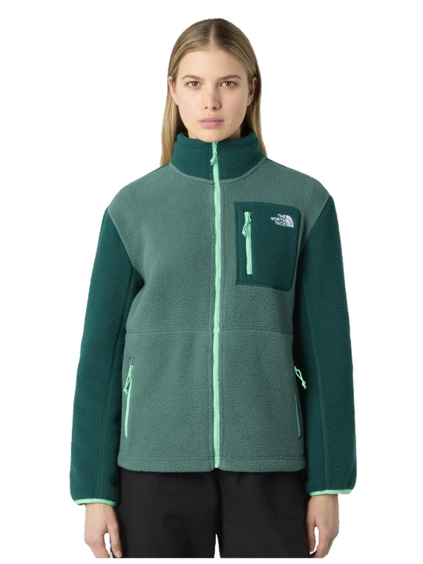 The North Face Women's Yumiori Full Zip Jacket, Pine Forest/Hunter Gree, L