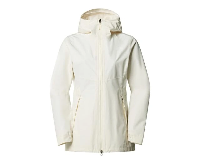 The North Face Women's Hikesteller Parka Shell Jacket, White Dune, XL