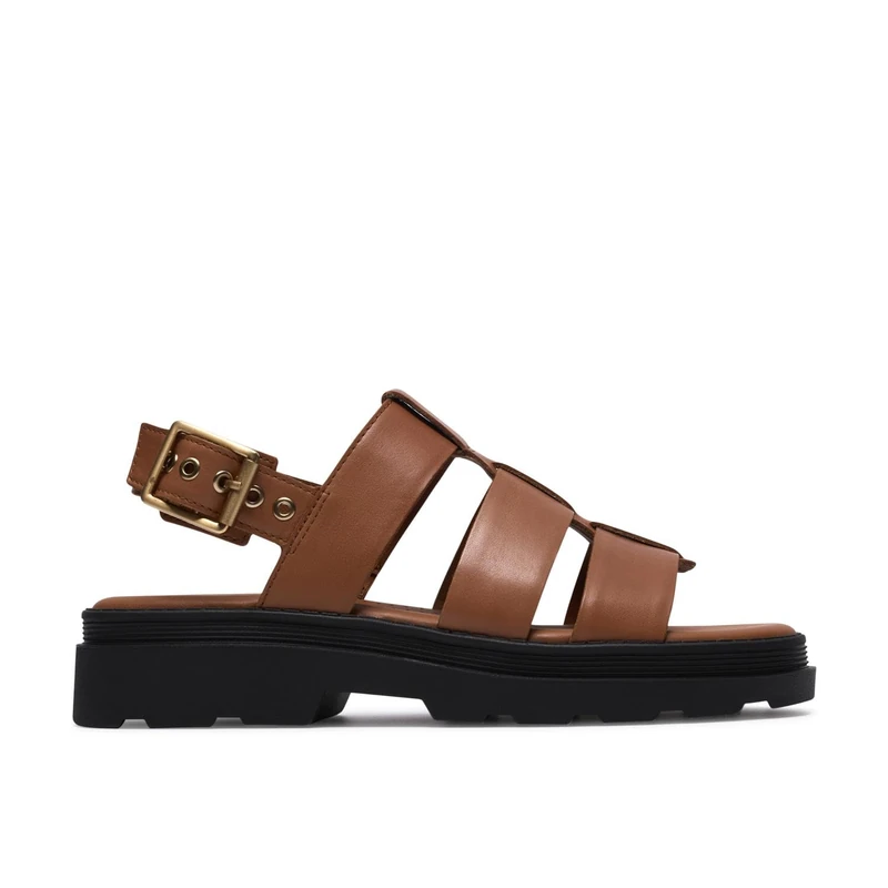 Clarks Orinoco3 Strap Womens Tan Leather, 3.5