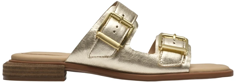 Clarks Ariany Bay Womens Gold Leather, 4.5