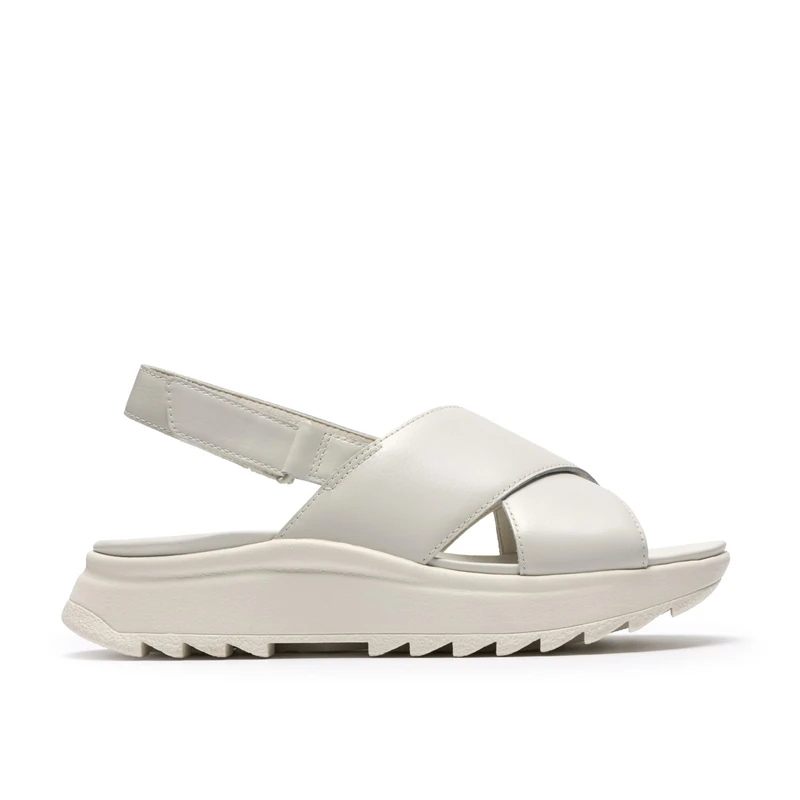 Clarks DashLite Wish Womens White Leather, 4