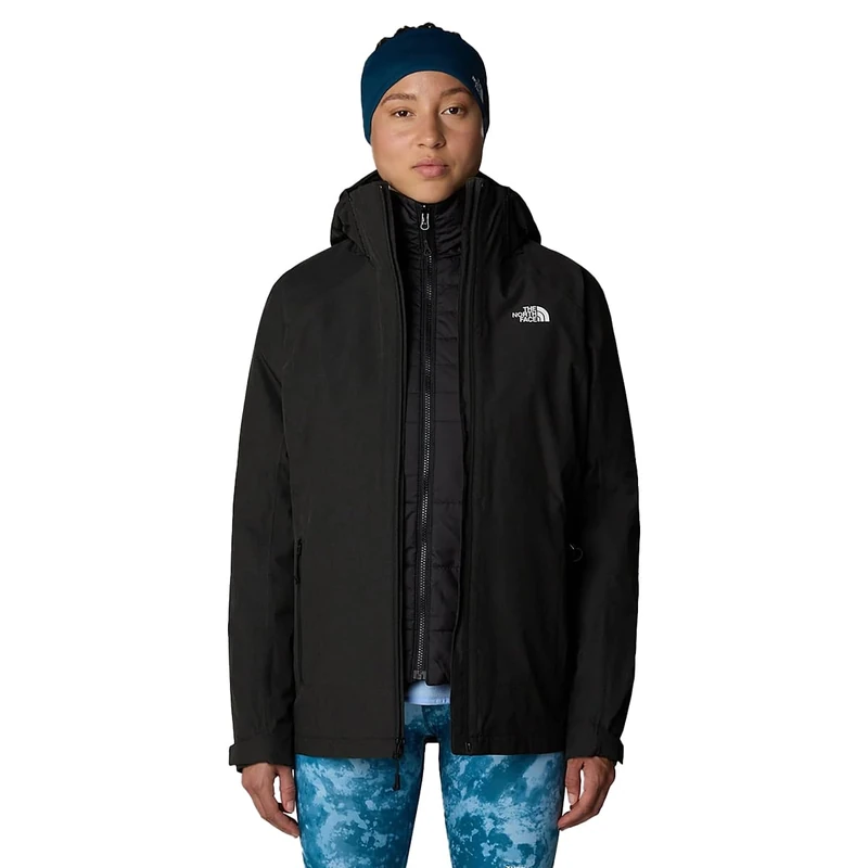 The North Face Women's Inlux Triclimate Jacket, Tnf Black Heather/Tnf Blk, L