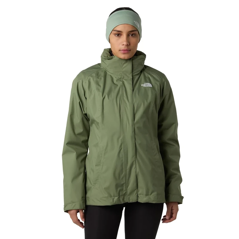 The North Face Women's Evolve II Triclimate Jacket, Bark Mist/Slate Moss, XXL