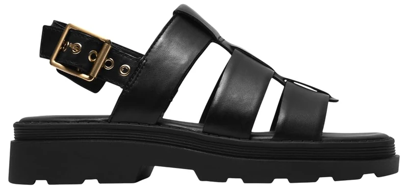 Clarks Orinoco3 Strap Womens Black Leather, 5