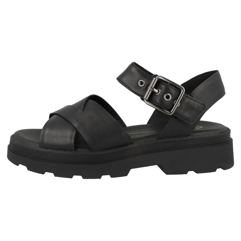 Clarks Orinoco3 Cross Womens Black Leather, 4.5