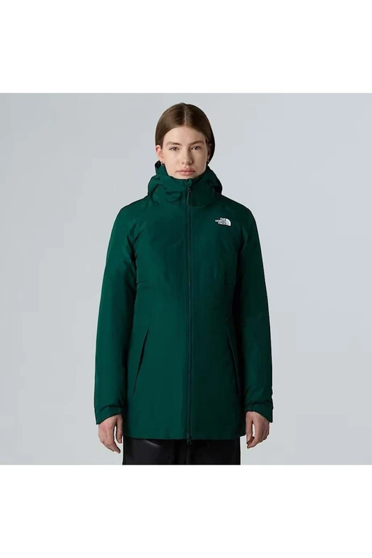 The North Face Women's Hikesteller Insulated Parka, Hunter Green, XS