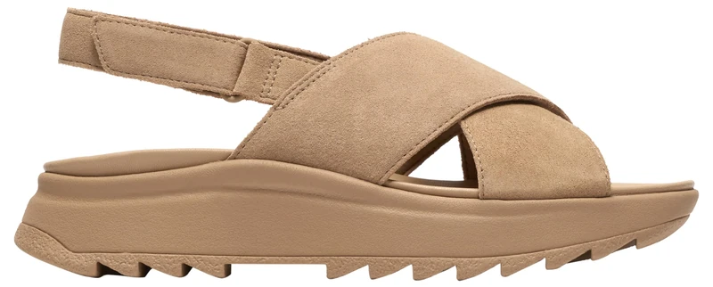 Clarks DashLite Wish Womens Beige Suede, 3.5 - Image 1
