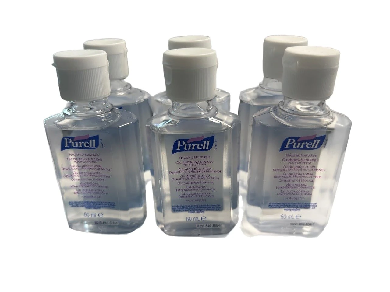 Hand Sanitizer Gel 60ml – Pack of 6 Travel Size Bottles | Antibacterial Hand Sanitiser | Pocket-Sized Alcohol Gel | Fast-Drying Hand Cleaner for Home, Work, Car, School, Travel & Outdoors
