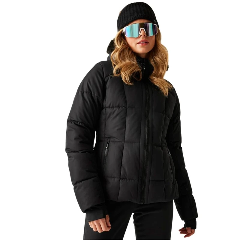 Dare2b Womens Glamorize Vi Ski Jacket, Black, 12 EU