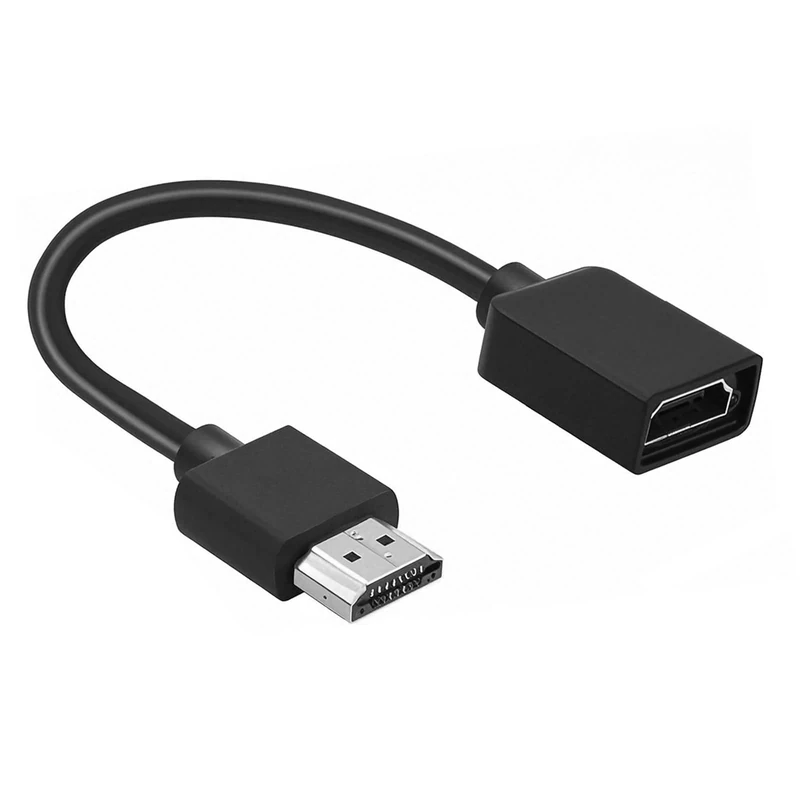 Vestoryyer 1 PCS HDMI Extension Cable,4K Hdmi Extender, Hdmi adapter,HDMI Male to Female Cable, Adapter Cable Compatible for TV Stick, Roku stick, Blu-Ray,PS3/PS4, Plug &play (Black)