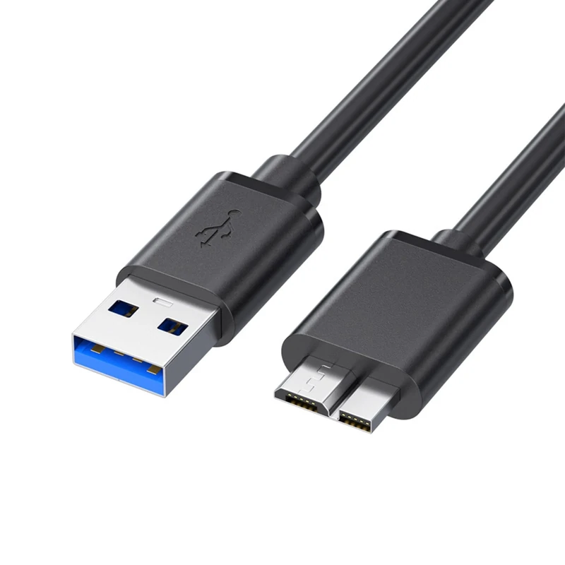 1 Pcs USB 3.0 A to Micro B External Hard Drive Data Cable, Hard Drive Cable for External Hard Drives,USB 3.0 Cable Compatible with WD/Seagate/Clickfree/Toshiba/Seagate Expansion/Toshiba Canvio (50cm)