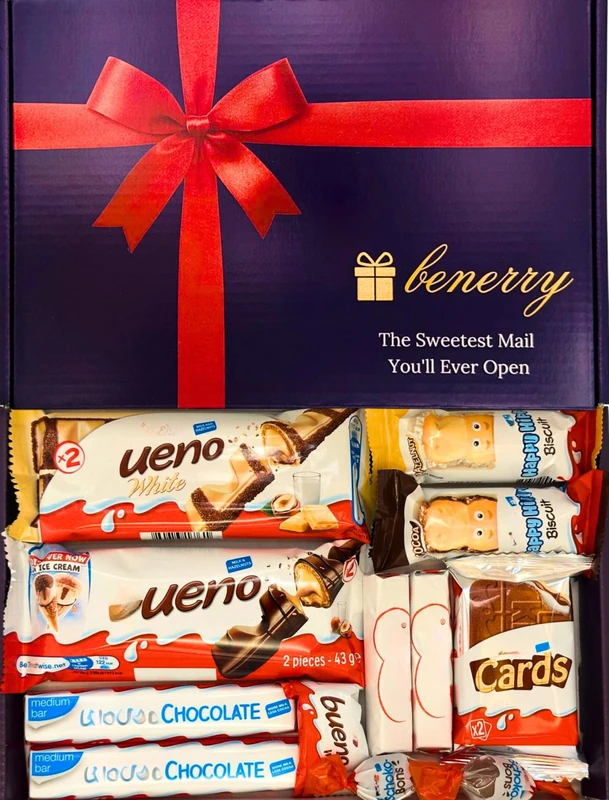 Luxury Chocolate Letterbox Gift – 12 Assorted Chocolates – Gift for Birthdays, Father’s Day, Mother’s Day, Christmas, Thank You, Him, Her, Kids