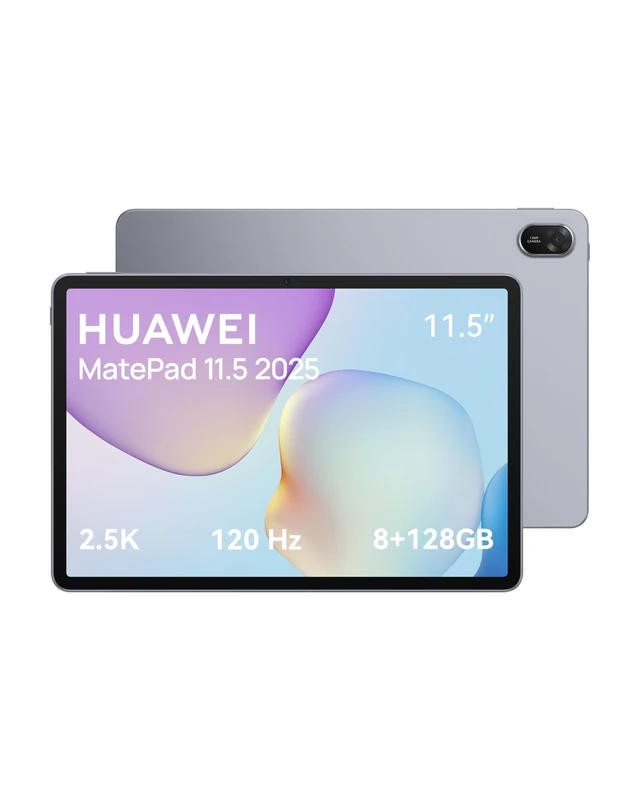 HUAWEI MatePad 11.5 2025, Tablet 2.5K 120Hz 11.5 Inch Display, 8+128GB, 10,100mAh Battery, 40W SuperCharge, WiFi 6, Bluetooth 5.2, HUAWEI Note, Gray, Additional 6-Month Warranty Only With Amazon
