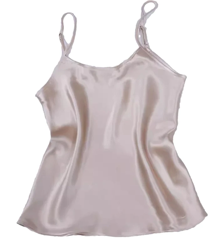 Women's 100% Mulberry Silk 16-Momme Spaghetti Strap Camisole Vest