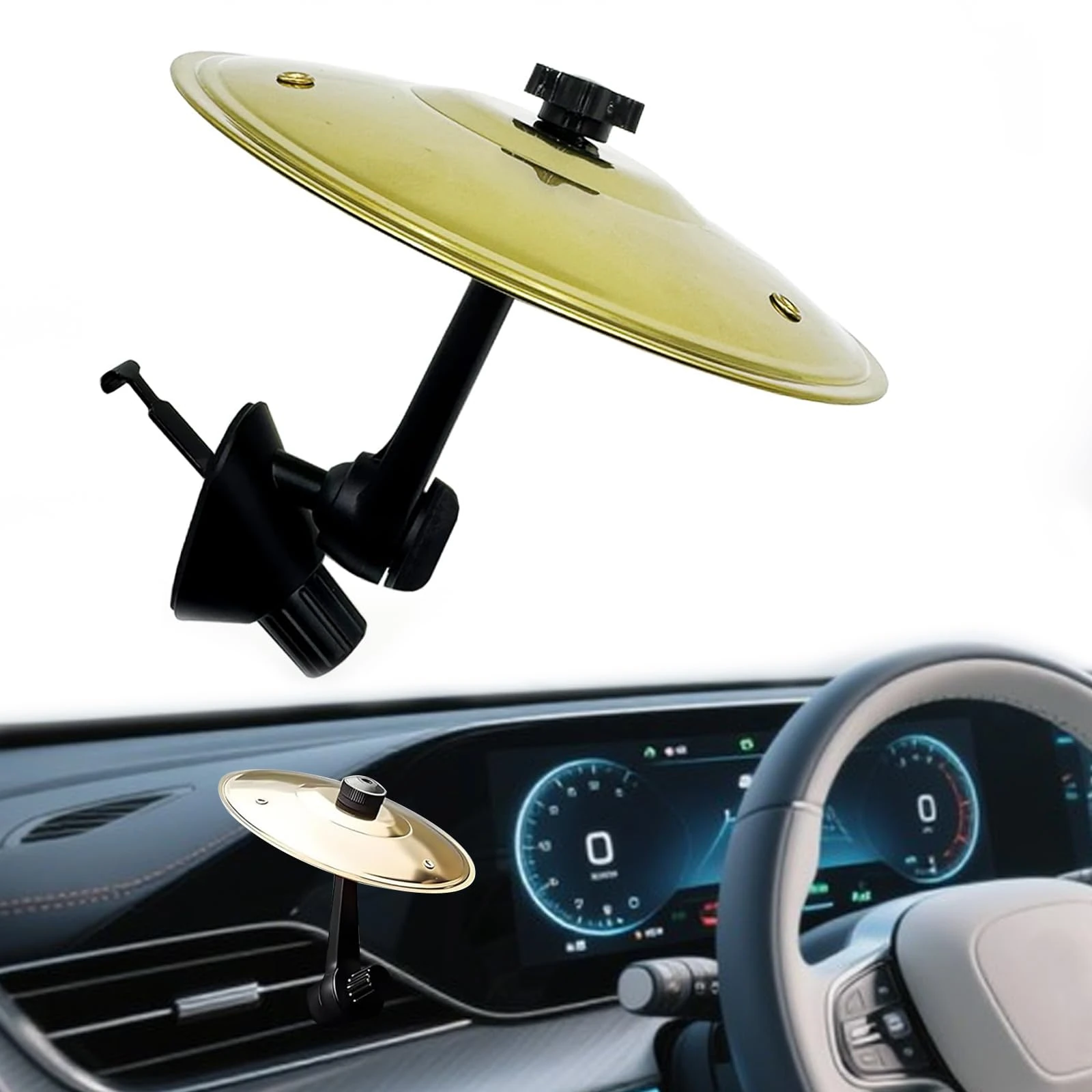 Car Cymbal Air Vent, Car Crash Cymbal, Drum Cymbal, Ingenious Design, Suitable For Various Car Air Vents, For Music Lovers