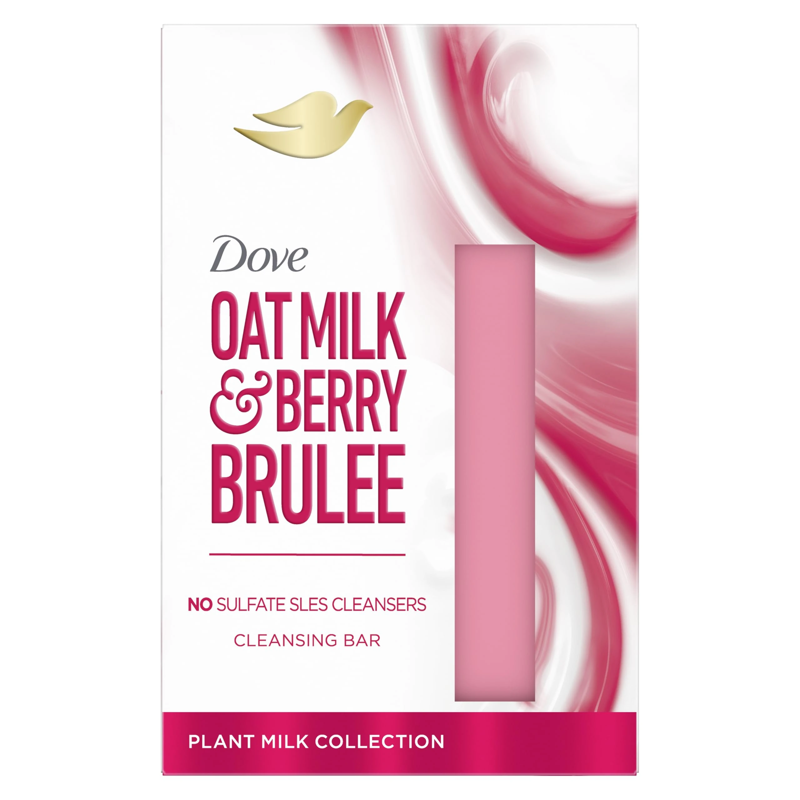 Dove Oat Milk & Berry Brulee Beauty Bar whole body bar enriched with plant milk for soft and smooth skin 141 g