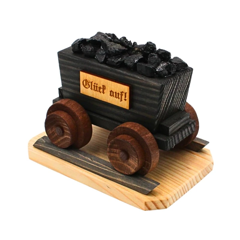 Dekohelden24 XXL, Smoker Figure as Mining lore, L/W/H 21 x 12 x 16 cm, Black, 16 cm - Image 1