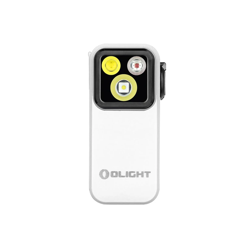 OLIGHT Oclip Pro Emergency Light Clip Mini Flashlight 500LM IPX6 Compact and Lightweight Three Light Sources Adjustable Angle for Daily Lighting (White)
