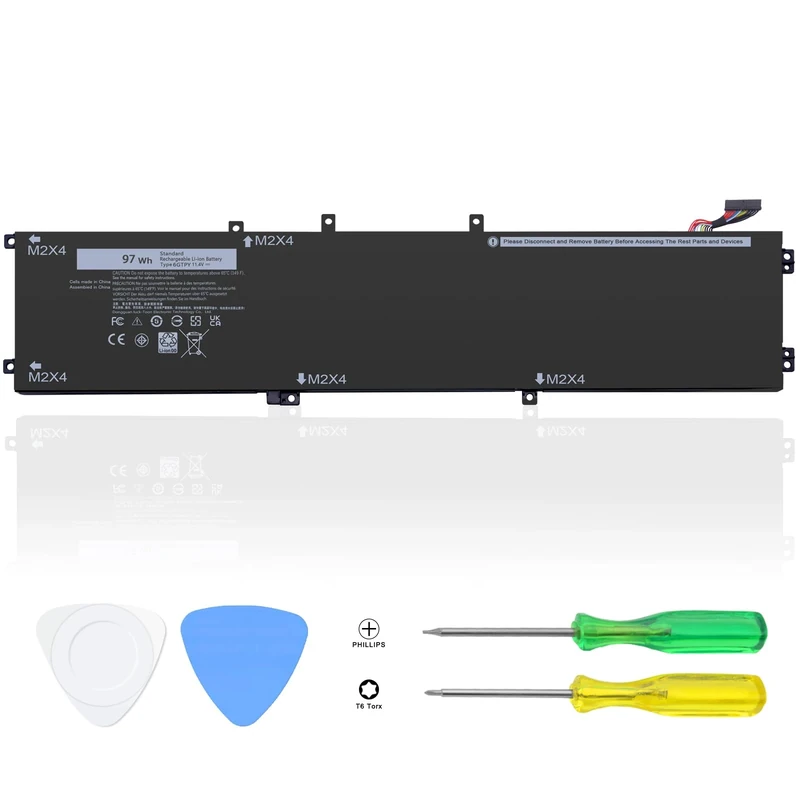 LTBSTOYE 97WH 6GTPY Laptop Battery Compatible with Dell XPS 15 9550 9560 9570 7590 Vostro 7500 7590 4GVGH 1P6KD 5XJ28 GPM03 P56F Inspiron 15 7500 7501 7590 7591 Precision 5520 5530 5540 5510 6-cell