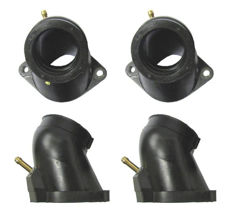 TourMax CHY-92 Carburetor to Intake Manifold Rubber Set Compatible with Yamaha XVZ1300 Royal Star/Venture 1999, 2000, 2001, 2002, 2003, 2004, Replaces OEM: 4XY-13586-00 and 4XY-13596-00