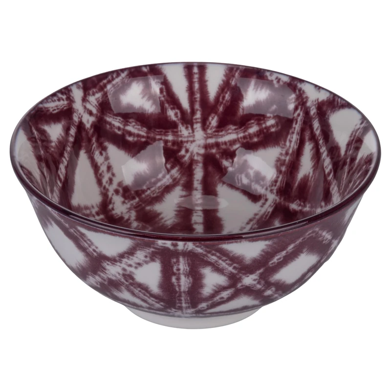 Villa d'Este Home Tivoli 1996 Set of 6 Medium Round Porcelain Bowl 600ml The Purple
