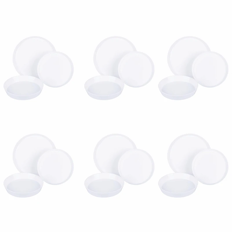 18-Piece Opal Glass 6-Seater Dinner Set