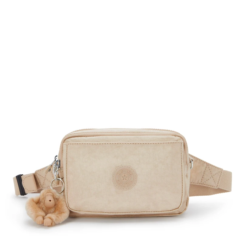 Kipling ABANU MULTI Small crossbody convertible to waistbag, Sparkled Beige (Beige)