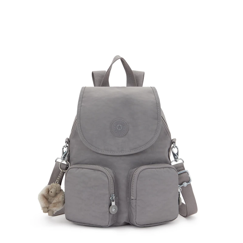 Kipling FIREFLY UP Small backpack (convertible to shoulderbag), Inviting Grey (Grey)