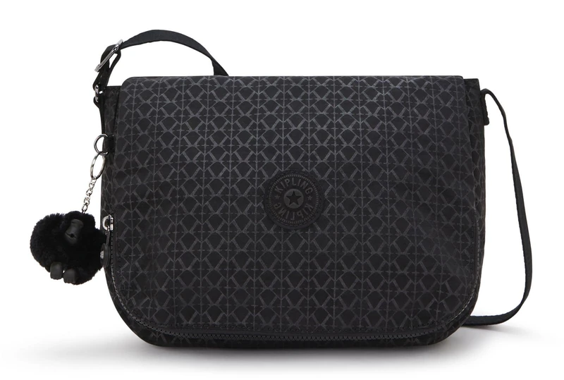 Kipling EARTHBEAT M Medium Crossbody Bags, Signature Emb (Black) - Image 1