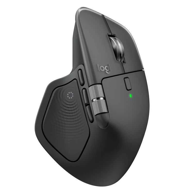 Logitech MX Master 4, Ergonomic Wireless Mouse with Advanced Performance Haptic Feedback, Ultra-Fast Scrolling, USB-C Charging, Bluetooth, Windows, MacOS - Graphite