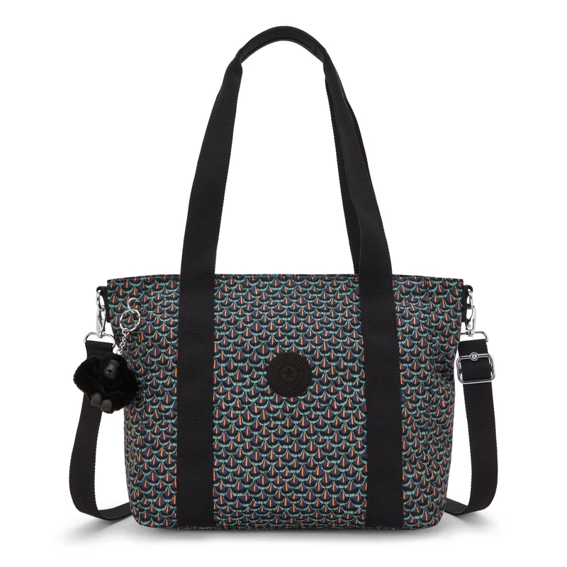 Kipling ASSENI S Small tote, Totes, Geo Feather (Black)