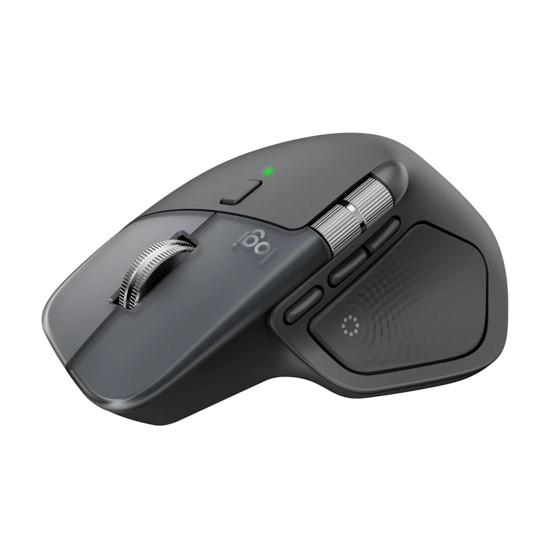 Logitech MX Master 4, Ergonomic Wireless Mouse with Advanced Performance Haptic Feedback, Ultra-Fast Scrolling, USB-C Charging, Bluetooth, Windows, MacOS - Graphite