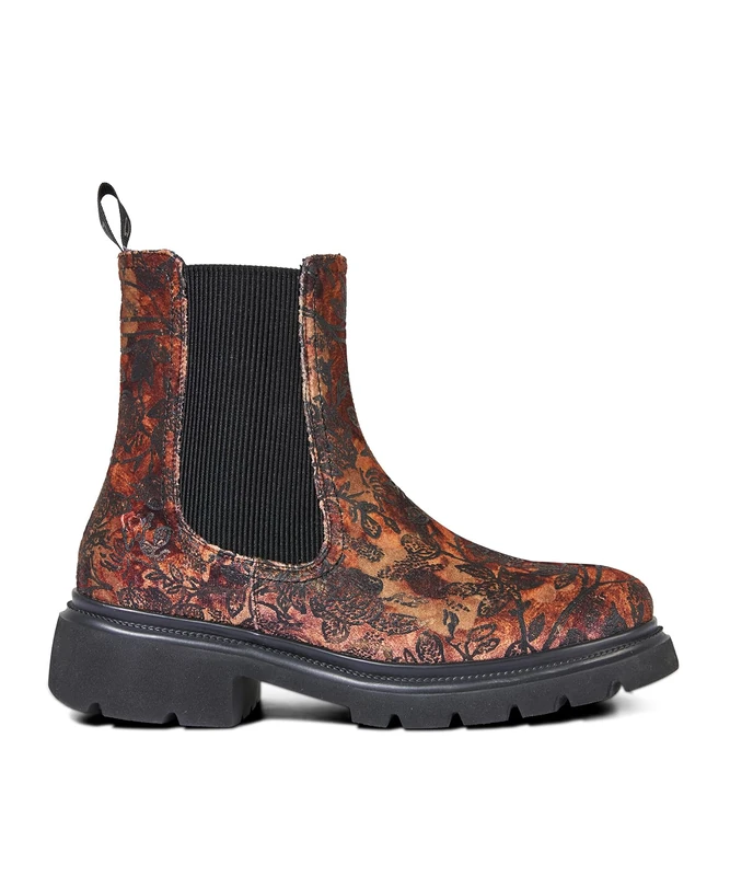 Joe Browns Womens Autumn Floral Chelea Chelsea Boot, Brown, 4 UK